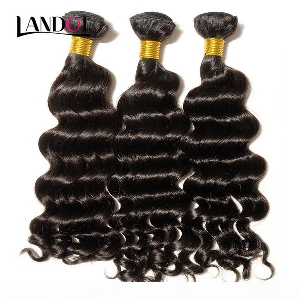 

10a unprocessed virgin brazilian loose deep wave curly human hair weave 3 4 bundles peruvian indian malaysian remy hair cuticle aligned, Black