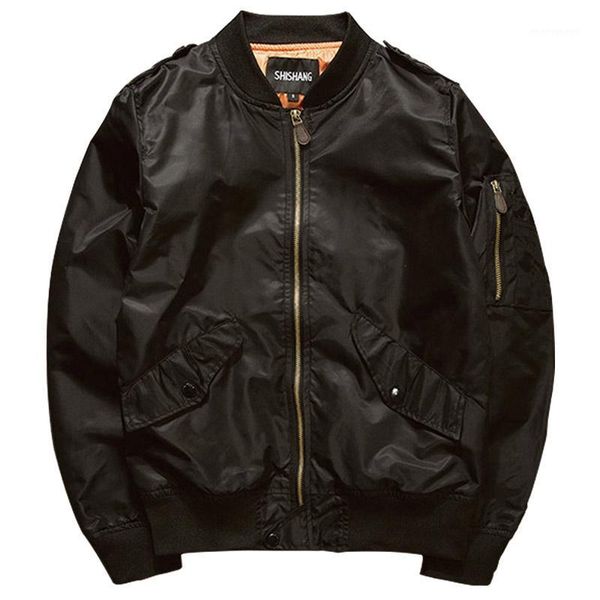 

wholesale- 2016 new spring bomber jacket men casual long sleeve black pilot jacket male1, Black;brown