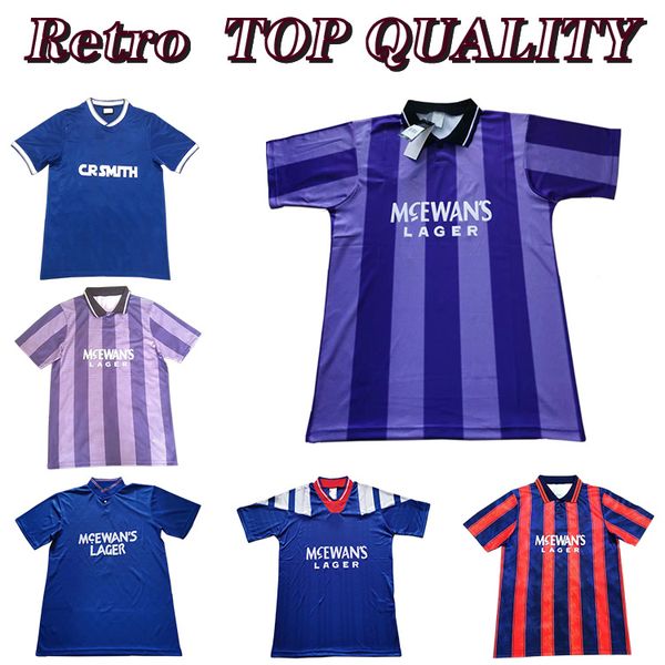 

retro 92 93 94 glasgow rangers gerrard soccer jerseys 03 87 90 home gascoigne albertz classic 97 99 01 football shirts mccoist, Black;yellow