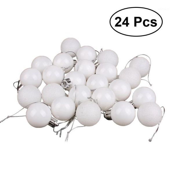 

party decoration 24pcs christmas white pink ball ornaments tree decorations for holiday happy wedding chrismas decoration1