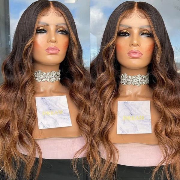 

ombre human hair wig for black women brazilian body wave 13x4 lace front wig highlight blonde 360 laces frontal wigs