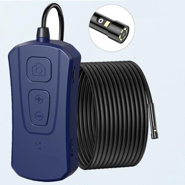 

5m cable length wifi dual lens borescope wireless endoscope with 7 adjustable led lights inspection camera zoomable snake dual camera pq310