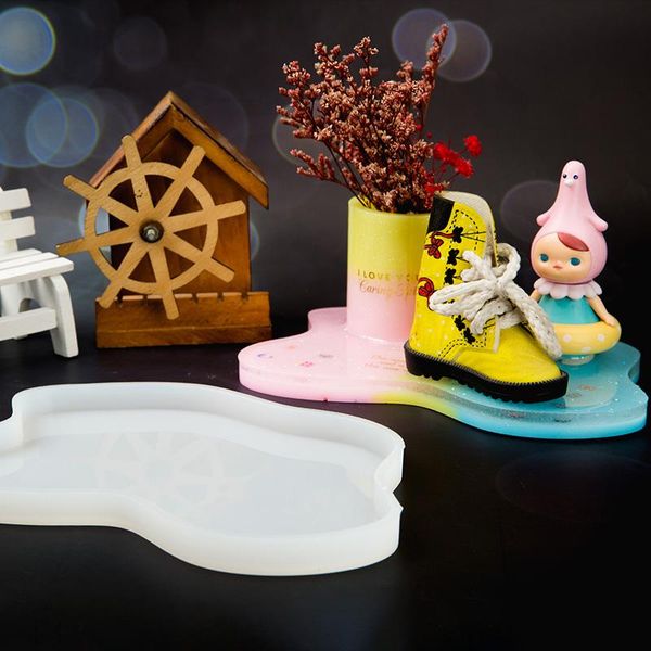 

irregular coaster cup mat silicone mold for resin manual mirror uv resin table decoration diy crystal epoxy resin molds wmtzdq bdesybag, Black