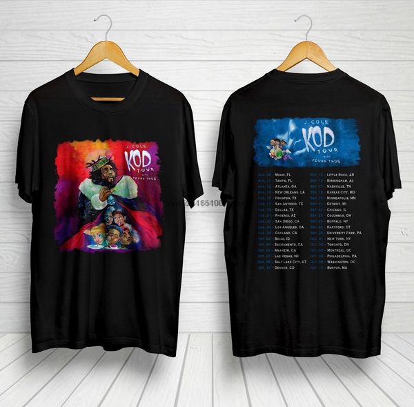 

new new j cole kod concert tour 2018 with young thug t shirt s 5xl sport hooded sweatshirt hoodie