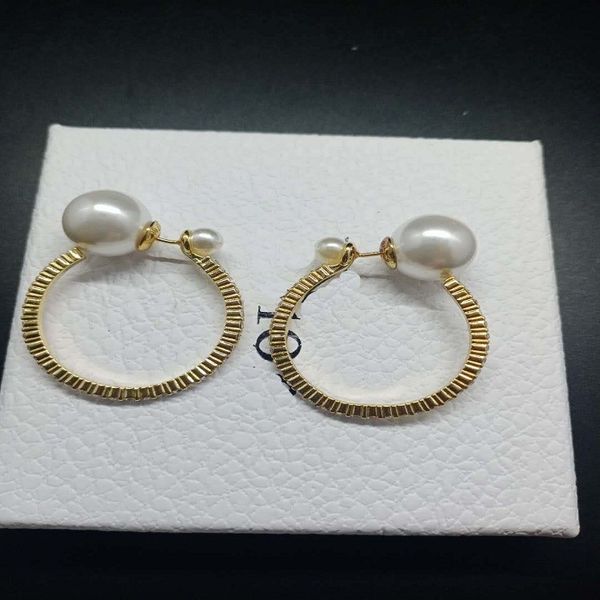 

dijia d home 2020 new pearl earrings fashion network red, Golden