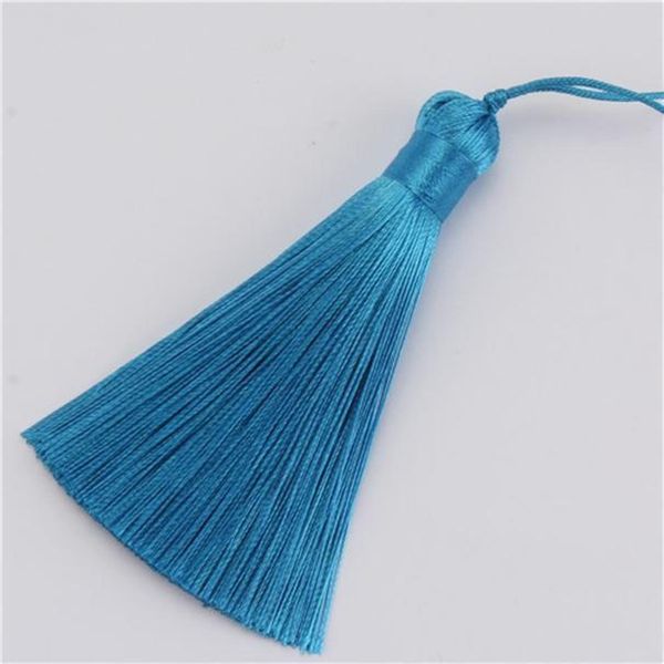 

5pcs ice silk tassels fringe pendant diy material color cord fat tassels trim party garments curtains decor tassels h bbyrtn