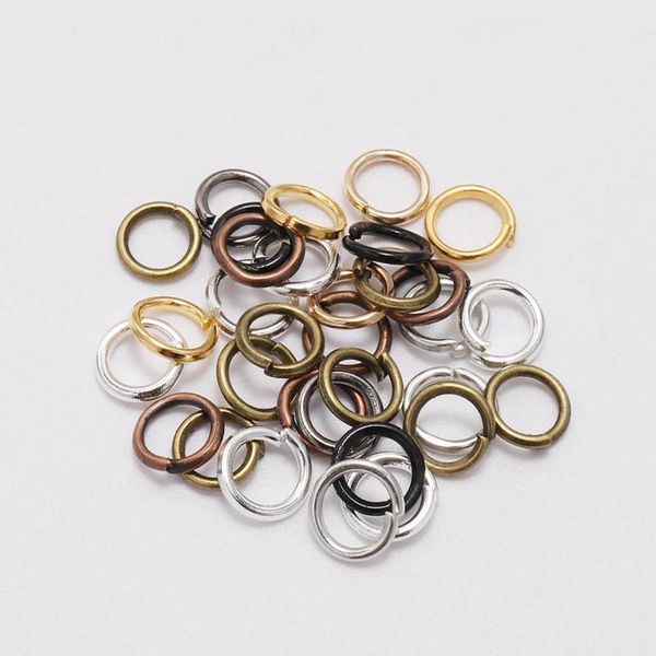 

200 шт. / лот золотая петля 4 5 6 8 10 мм кольца с открытым прыжком для diy ювелирных изделий изготовление ожерелье браслетные данные разъем, Silver