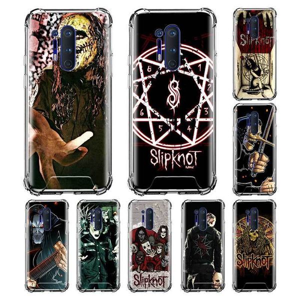 

airbag anti fall for oneplus nord z 8 7 7t pro 5g 8pro 7pro fundas capas mobile housing cases slipknot clown corey taylor
