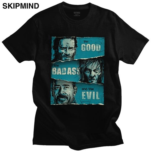 

grunge the walking dead crewneck short sleeved negan daryl summer graphic pre shrunk fit sport hooded sweatshirt hoodie t shirt