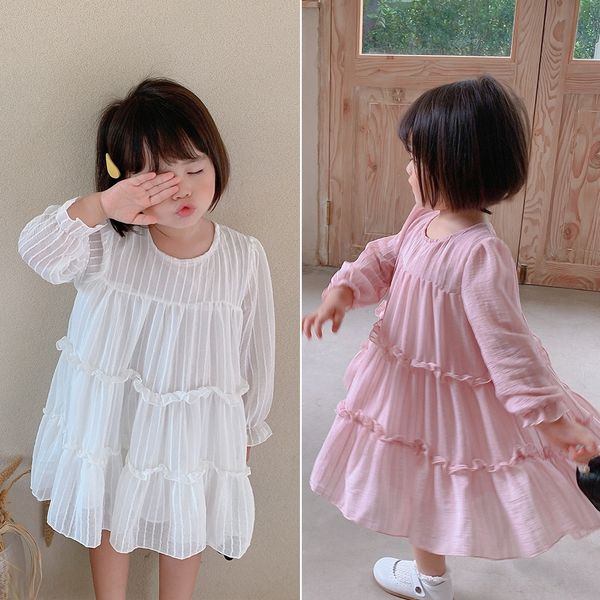 

eajx7 girlsforeign sleeve fall princess skirt cake dress 2020 baby girl pompous princess dress little girl long style cake skirt eq132 dwkm8, Black;gray