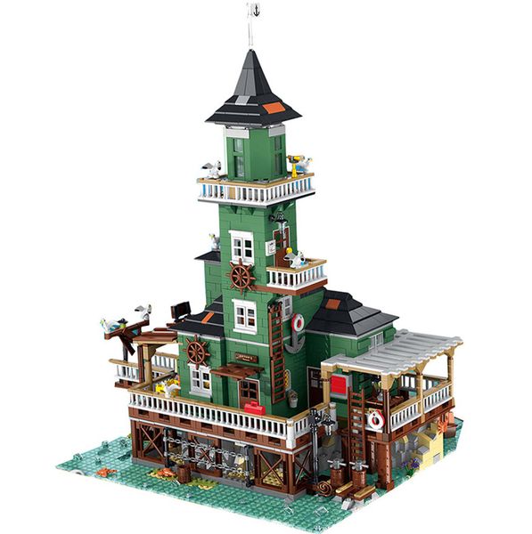 

ug-30105 creator street view old fishing house fish house the lighthouse building blocks toys 5123 pcs bricks