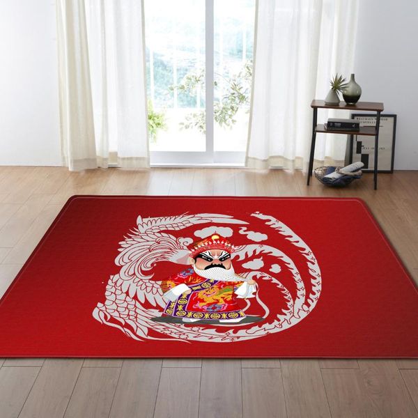 

beijing opera 3d printing hallway carpets, bedroom living room table rugs, kitchen bathroom antiskid mats