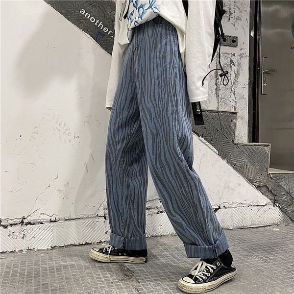 

men's trousers 2021 spring and winter new zebra pattern jacquard pants male clothing ltxx, Black