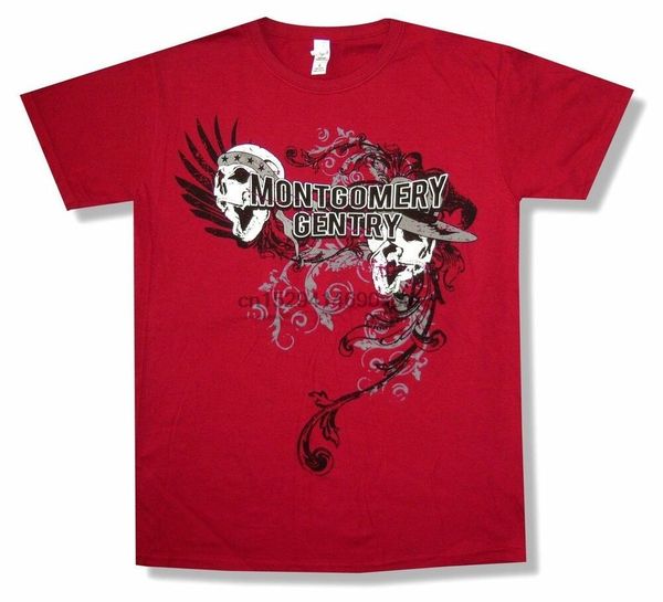 

montgomery gentry skulls mg logo red new official merch 2 hoodie designers t shirts sweatshirt