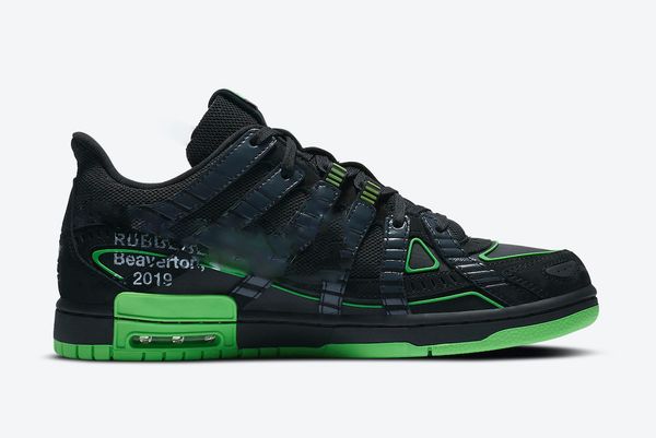 

2020 новые аутентичные off air rubber dunk зеленый удар черный зеленый университет золото синий белый мужчины скейтборд обувь спорт кроссовк