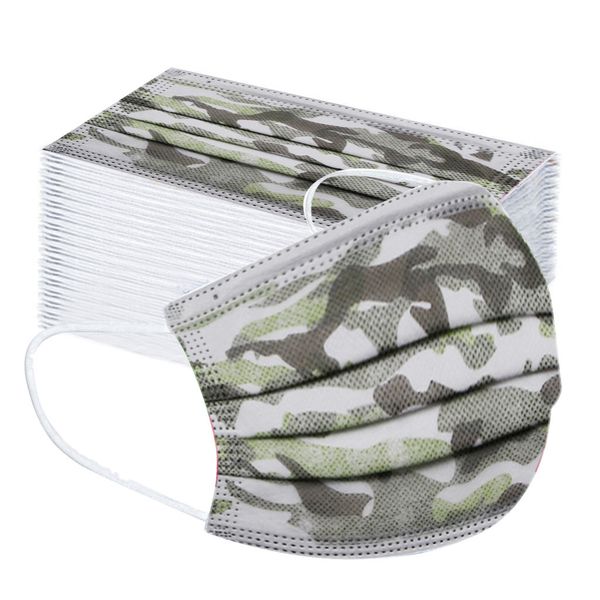 

10/20/30/100pcs disposable non-woven face fashion children print 3 layer mouth mask with design mascaras