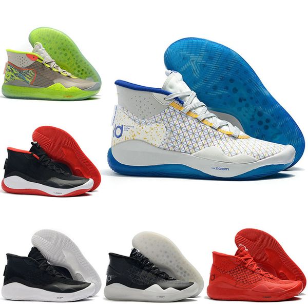 

kd 12 12s xii 90s kid university red mens basketball shoes kd12 ep warriors home mens trainers sport shoes us 7-12