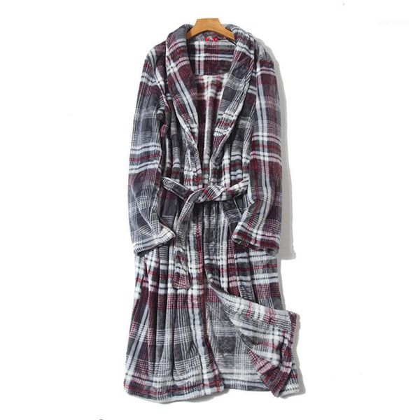 

bathrobes for men flannel robes for winter dressing gown1, Black;brown