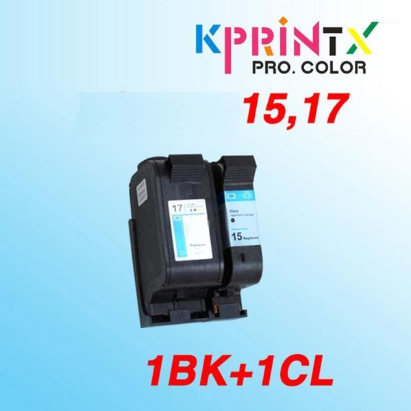 

ink cartridges 2x compatible for 15 17 cartridge deskjet 840 842 843 845c 840c 2110 7550 3325 55501