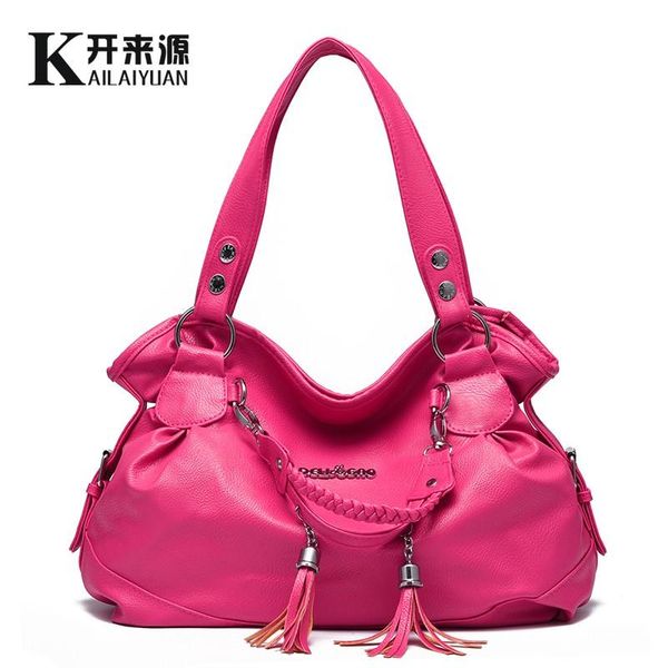 

100% genuine leather women handbags 2020 new classic casual bag women tassel bag portable shoulder messenger