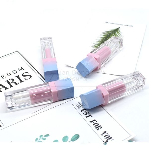 

fade color square lipgloss tube diy abs пластмассы слейте lip glosses контейнер губной эмаль tubes горячие продажа 1 9ld l2