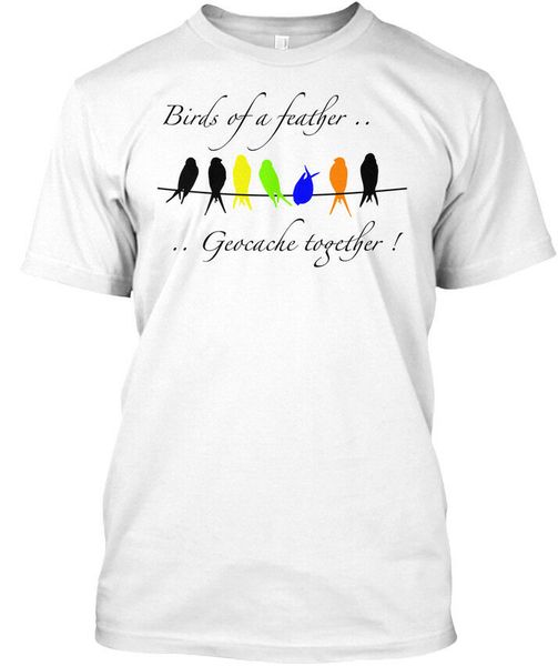 

geocaching birds flock together elegant s 5xl show original title hoodie designers t shirts sweatshirt