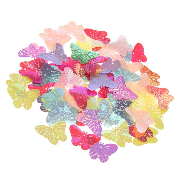 

metalic sparkling colorful butterfly table confetti birthday party decor