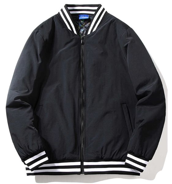 

champion winter casual jacket men new slim jacket trend young handsome flight suit men, Black;brown