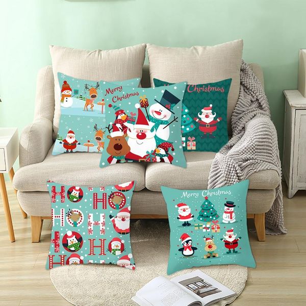 

merry decorations for home cushion cover xmas navidad gifts christmas ornament happy new year 2021