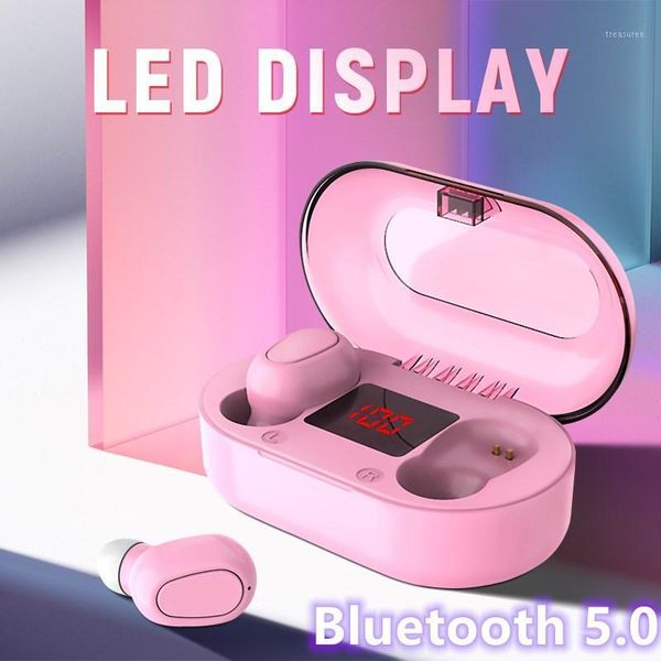 

l22 tws bluetooth earphone with microphone led display wireless bluetooth earphone waterproof noise canceling headset1