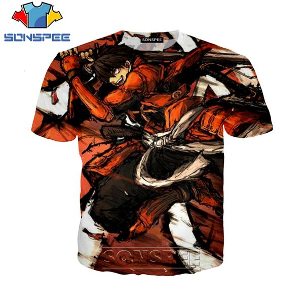 

anime drifters 3d print shirts oversized hentai harajuku men clothing
