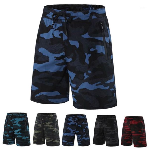 

summer new fitness shorts fashion breathable quick-drying gyms bodybuilding joggers shorts slim fit camouflage sweatpants1, Black;blue