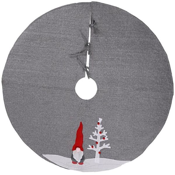 

christmas tree skirt creative cute faceless doll gray christmas tree skirt apron party home ornaments