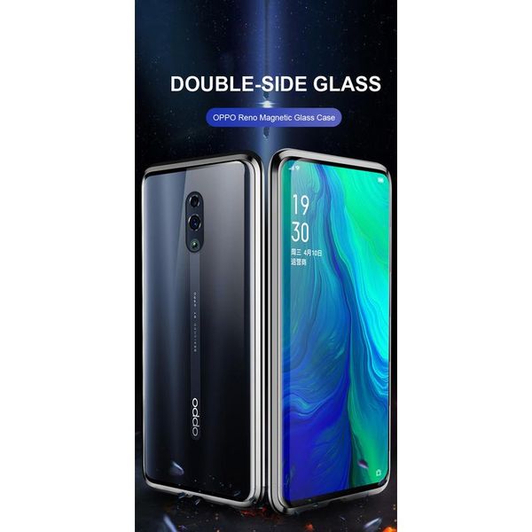 

360 magnetic adsorption metal case for oppo realme 7 6 5i reno 4 3 pro lite a9 a5 a31 a11x 202 wmtelo