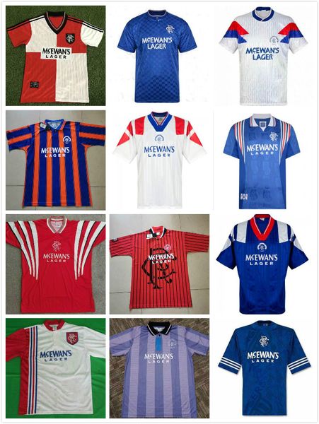 

1996 glasgow rangers soccer jerseys retro 96 97 home gascoigne albertz classic football shirts mccoist 1992 1994 90 92 93 94 95 96 87 90, Black;yellow
