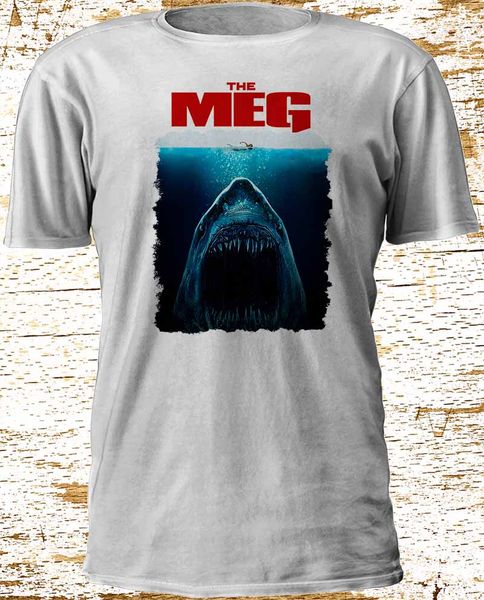

sport new again the shark legend jaws movie white t-shirts 2019 brand clothes slim fit printing fashion men casual clothing tees