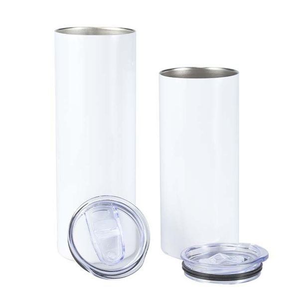 

white helicopter sublimation blank stainless steel mug with straw(the logistics price pls contact us)
