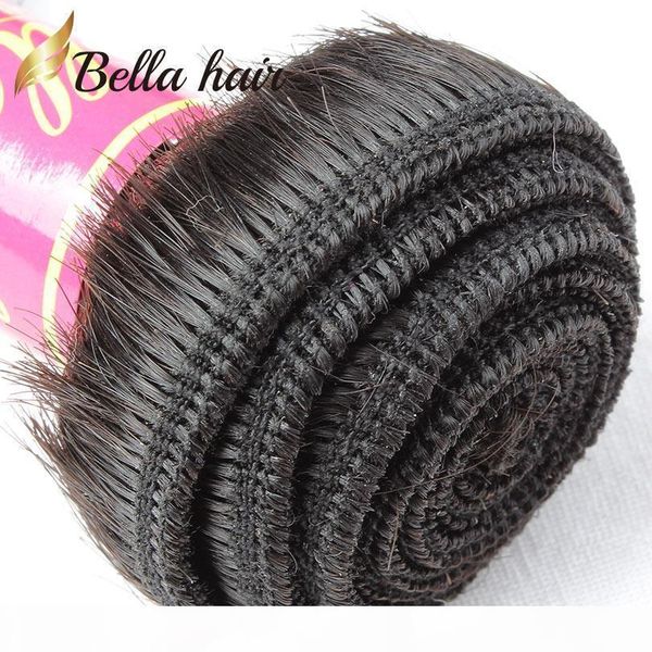 

bella hair 8a virgin brazilianhair weave natural wave cambodian peruvian malaysian indian remy hair extensions natural color human hair, Black