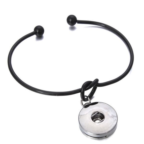 

simple snap jewelry metal cuff snap button bracelet love knotted bangles fit 18mm snap button silver color rose gold diy bbyfms, Golden;silver
