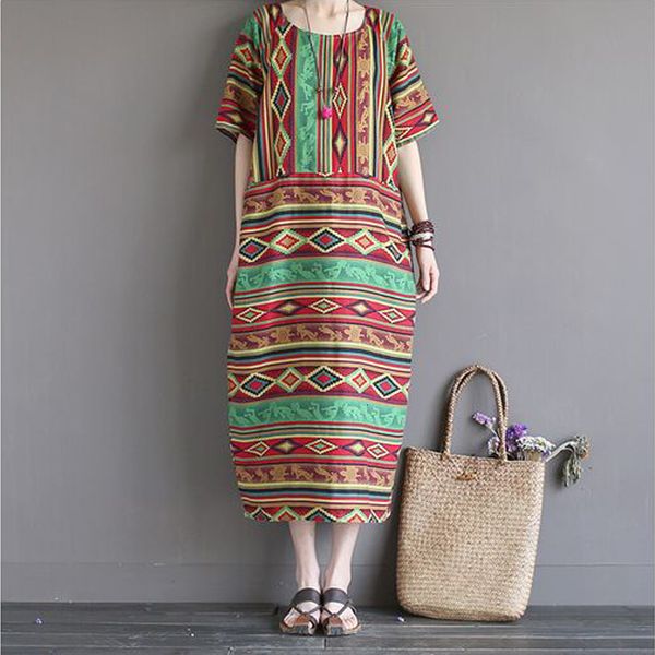 

women's summer vintage dress, maxi cotton, big truffle dress