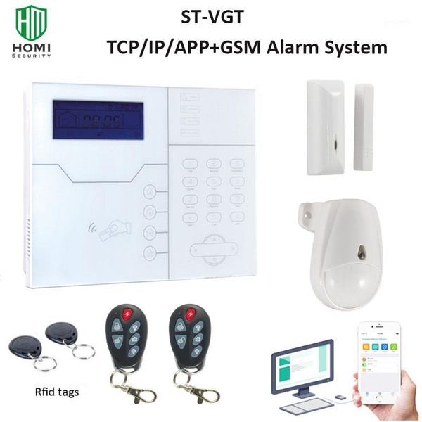 

french menu st-vgt gsm tcp/ip/lan home intruder alarm security system sent from spain included vat1