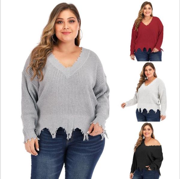 

2021 fashion women solid sweater long sleeve+v neck autumn winter casual streetwear christmas party high quality, Tan;black