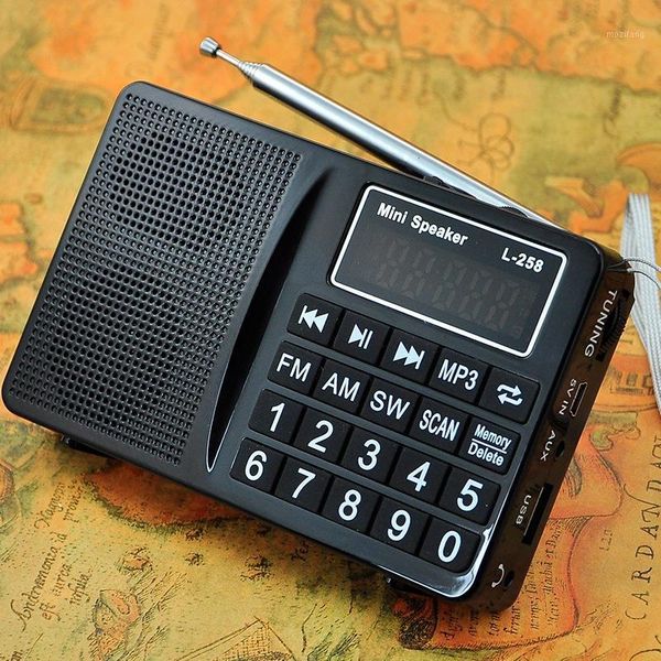 

l-258 multi full band fm am mw sw radio receiver, mp3 player from tf card and usb flash drive1