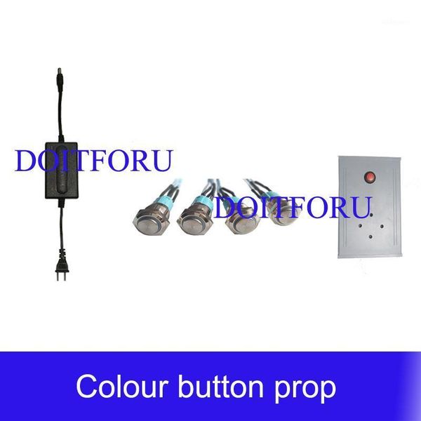 

magic metal button prop press button in same time to unlock with audio mysterious room real life escape room takagism game prop1