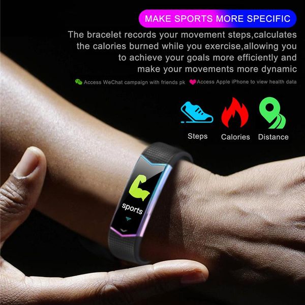 

chycet smart bractelet fitness tracker britband bragband монитор сердечной скорости кровяного давления с шагомер спортивная группа для мужчи
