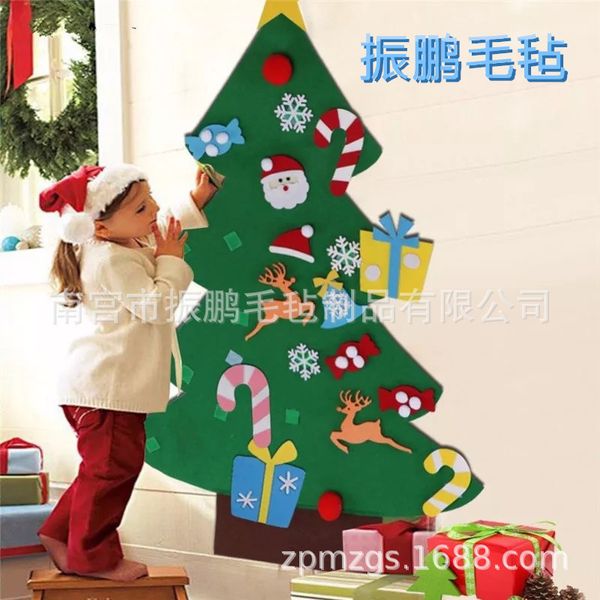 

woven decoration non felt christmas felt christmas tree pendant creative 3d 3d mini christmas tree