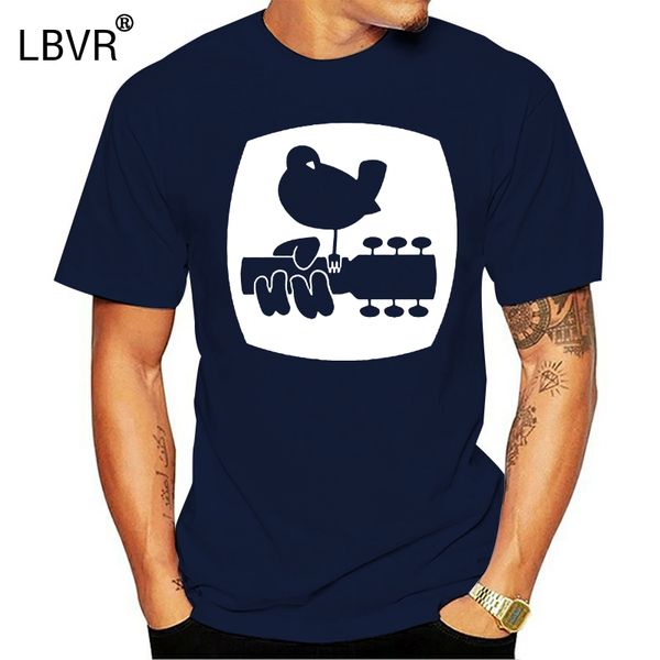 

новый woodstock логотип рок-фестиваль мужчины черная футболка размер s для 2xl мода мужчины и женщины тенниска бесплатная доставка спорт тол