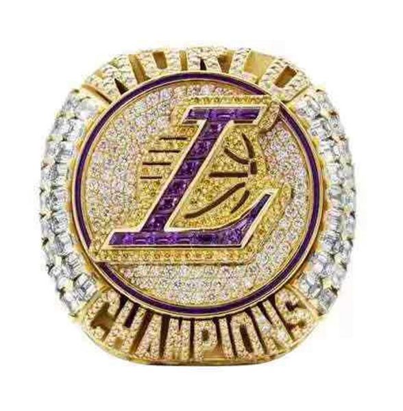 

2020 los angeles basketball world championship ring wholesale men women gift ring size 8-13 choose your size, Silver