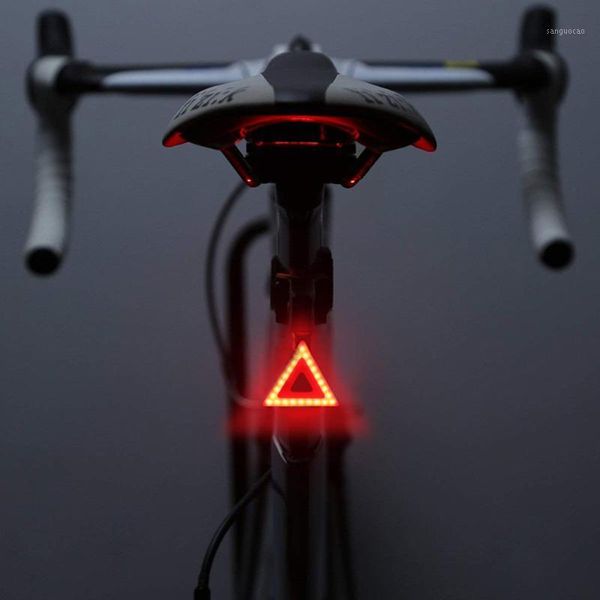 

2020 bike light waterproof cycling helmet taillight lantern for bicycle led usb rechargeable safety night riding rear light1