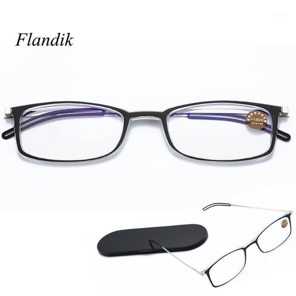 

sunglasses folding reading glasses anti-blue ray sqaure frame ultralight portable optical presbyopia prescription spectacle1, White;black